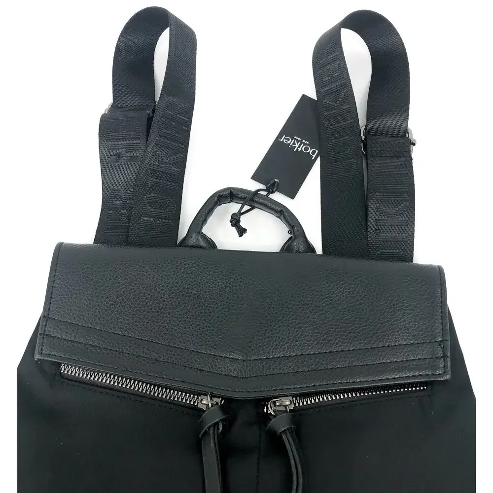 BOTKIER Women's Trigger Mini Nylon Backpack Black One Size Lightweight NWT